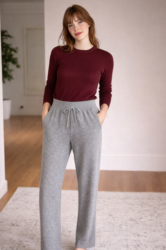 Classic boot-cut wool pants with pockets | 4 Colors | Women’s knitwear