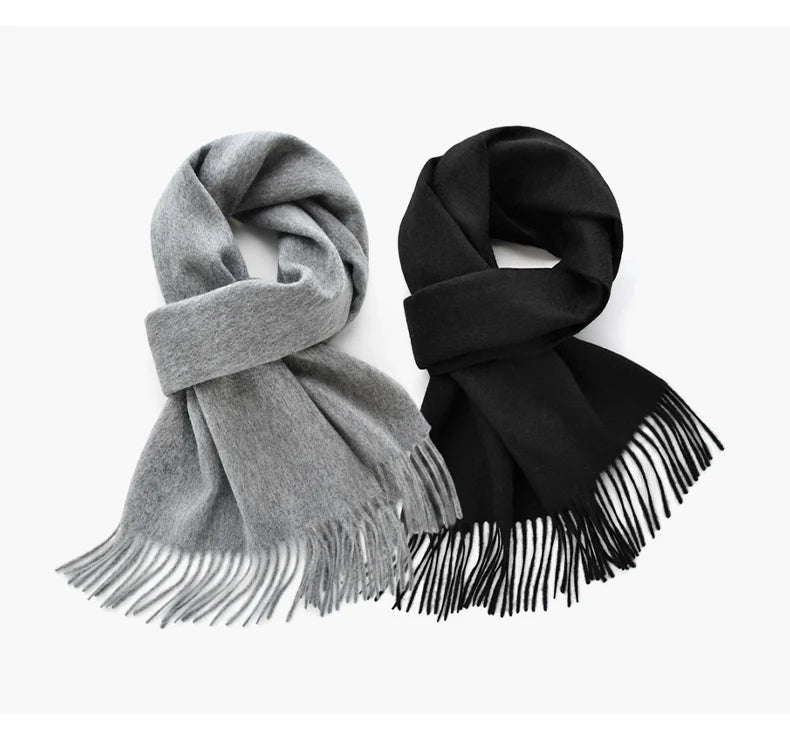 cashmere black scarf