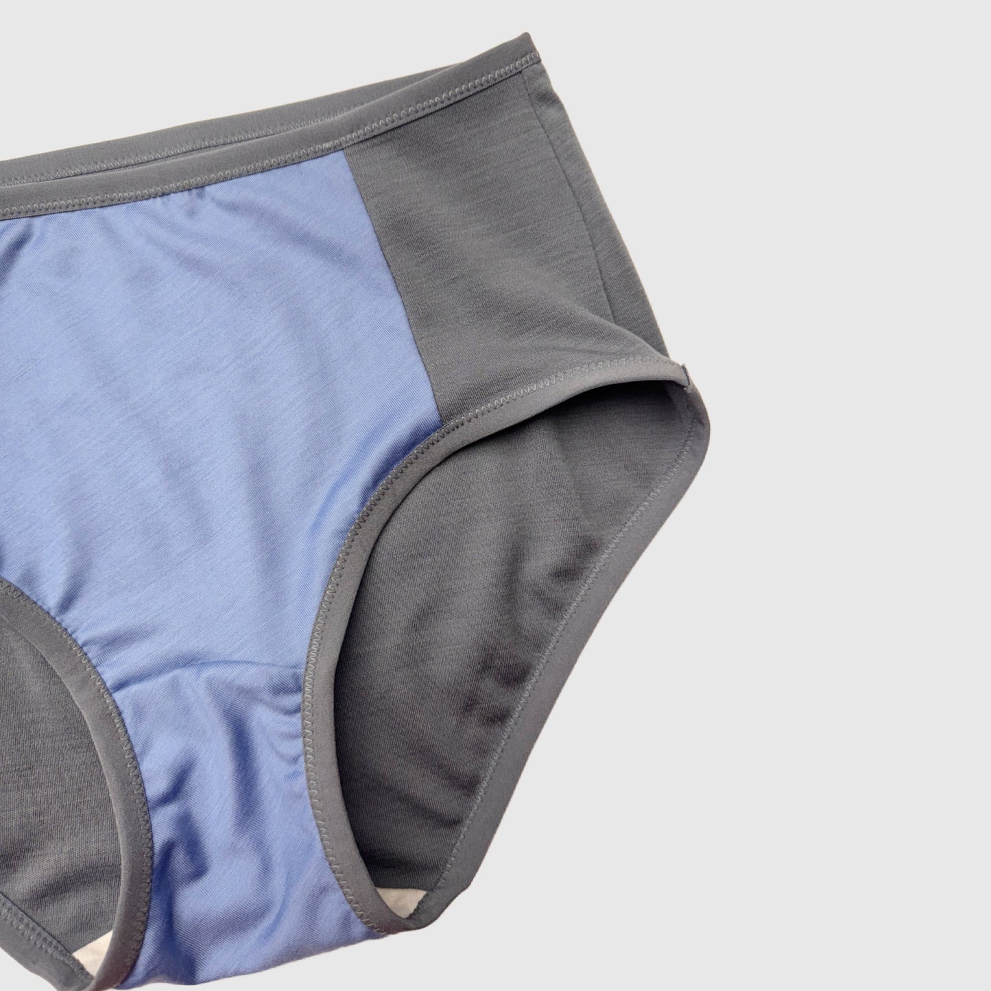 Grey Blue Merino Wool hipster underwear Large | Ready-To-Ship