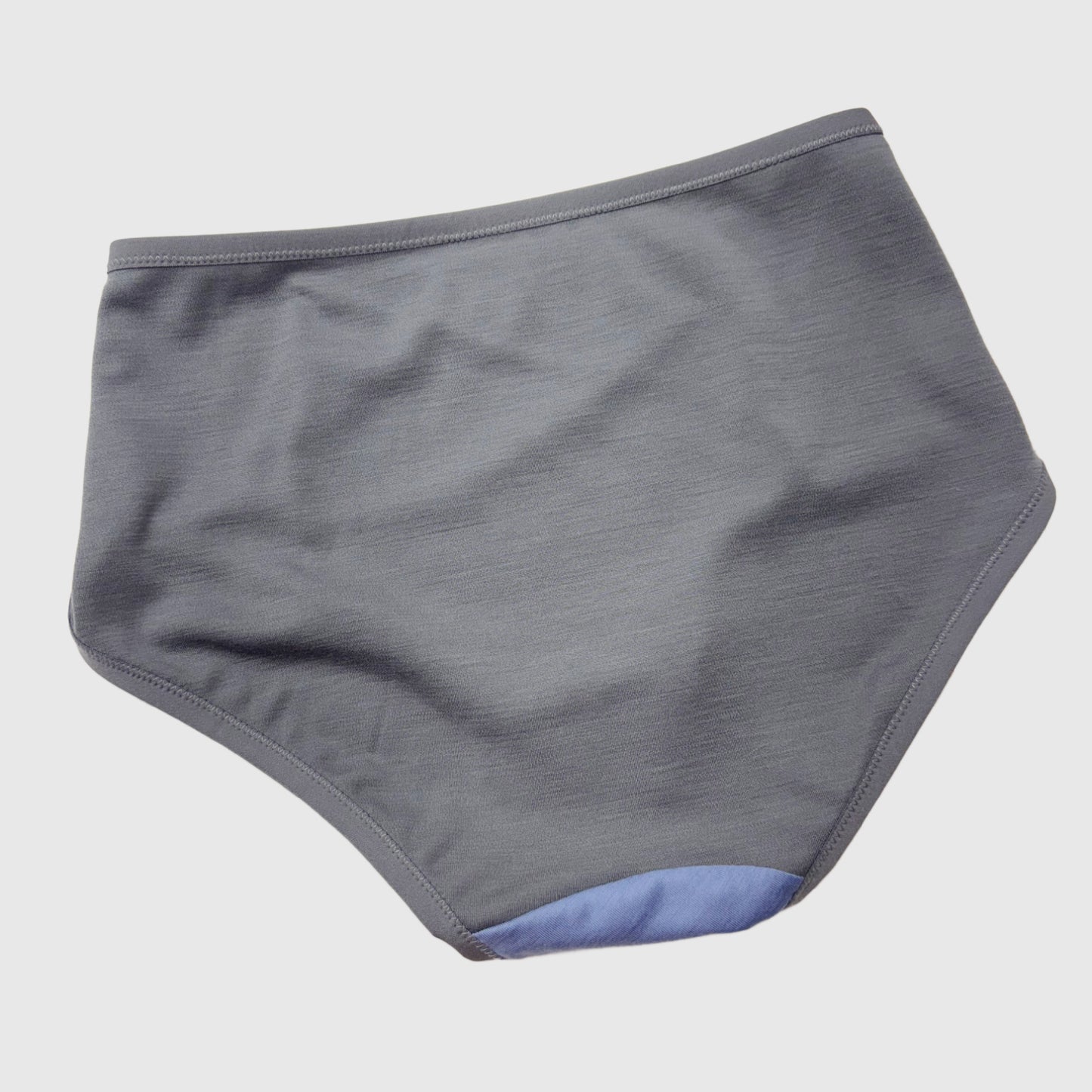 Grey Blue Merino Wool hipster underwear Large | Ready-To-Ship