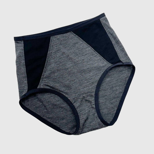 High waist wool french brief | Merino wool underwear