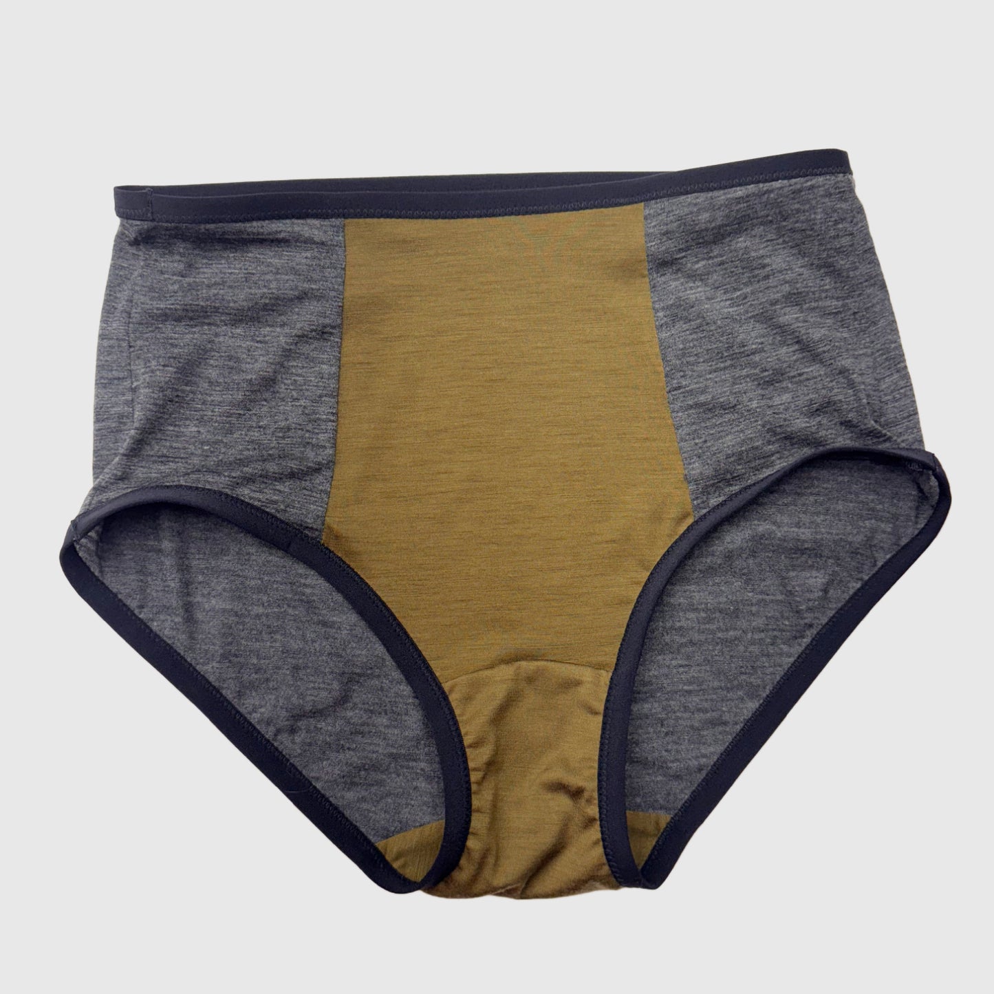 Grey Green Merino Wool french brief Large | Ready-To-Ship
