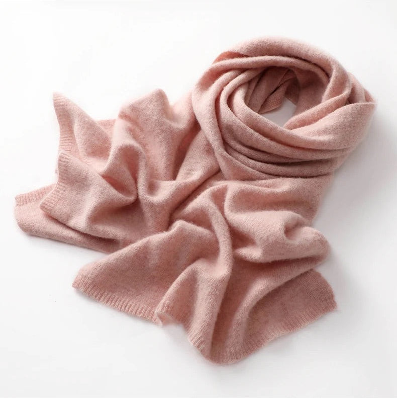 light pink cashmere scarf