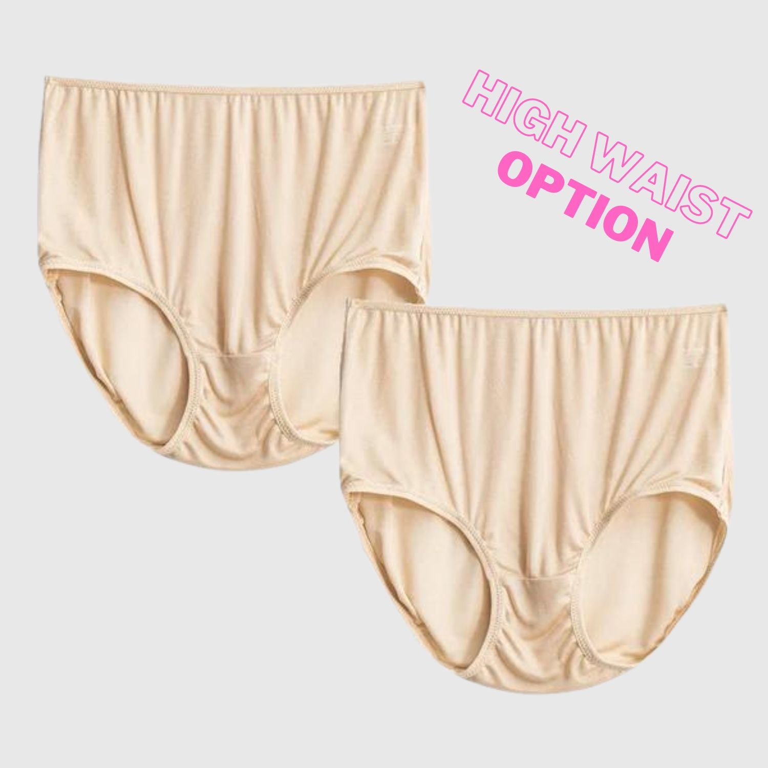 Womens Underwear Panty High Waist Cotton Briefs Soft Full Underwear Plain  Cozy Available In Plus Size