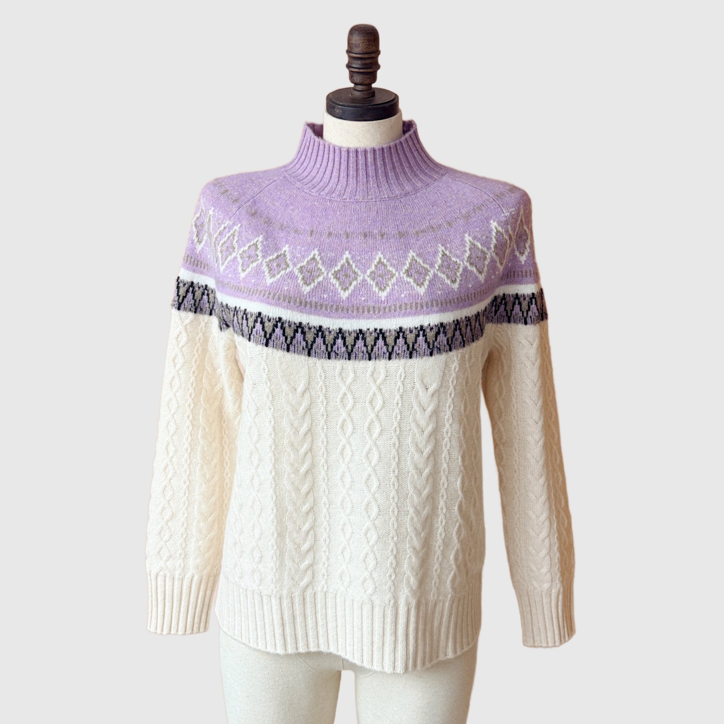 Nordic Cashmere Fair Isle Sweater - 100% Cashmere
