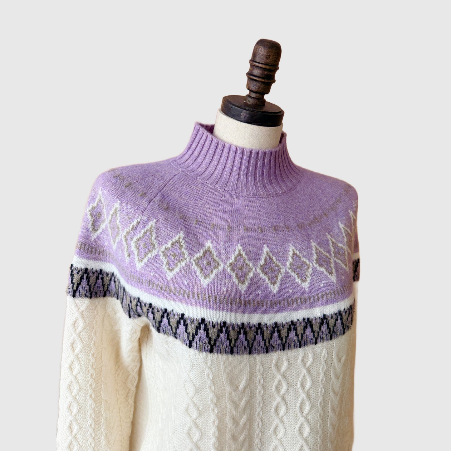 Nordic Cashmere Fair Isle Sweater - 100% Cashmere