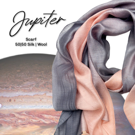Jupiter Scarf Silk Wool | Gradient Ombré Scarf