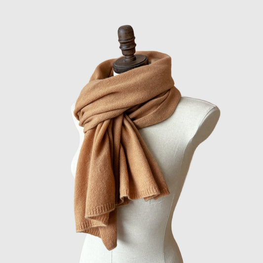 beige cashmere scarf
