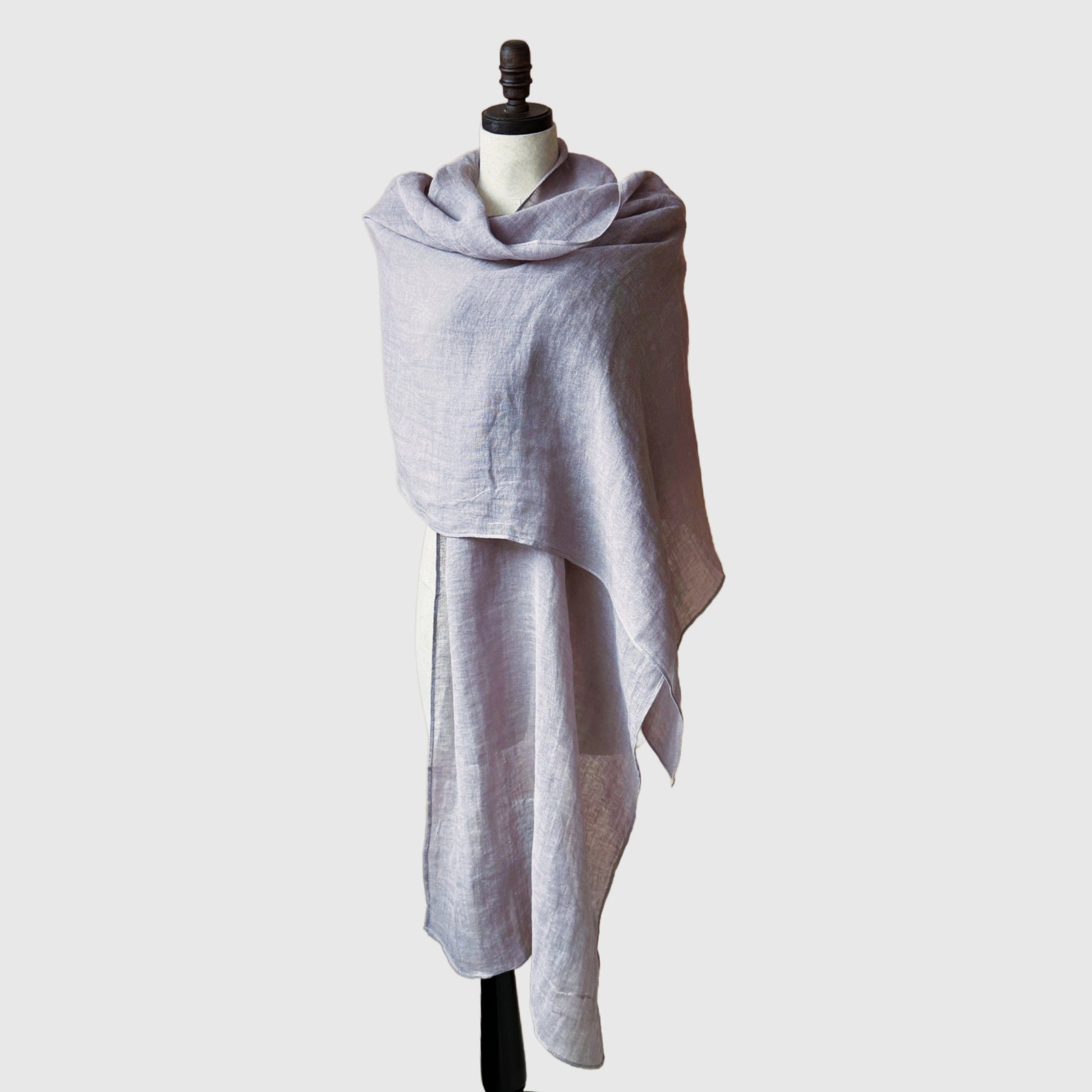 extra large pure linen scarf