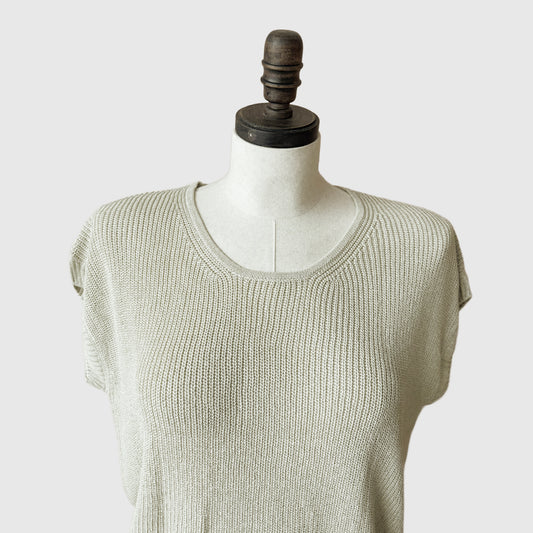 Linen summer top with slouchy shoulders | 6 Colors | Women’s linen knitwear