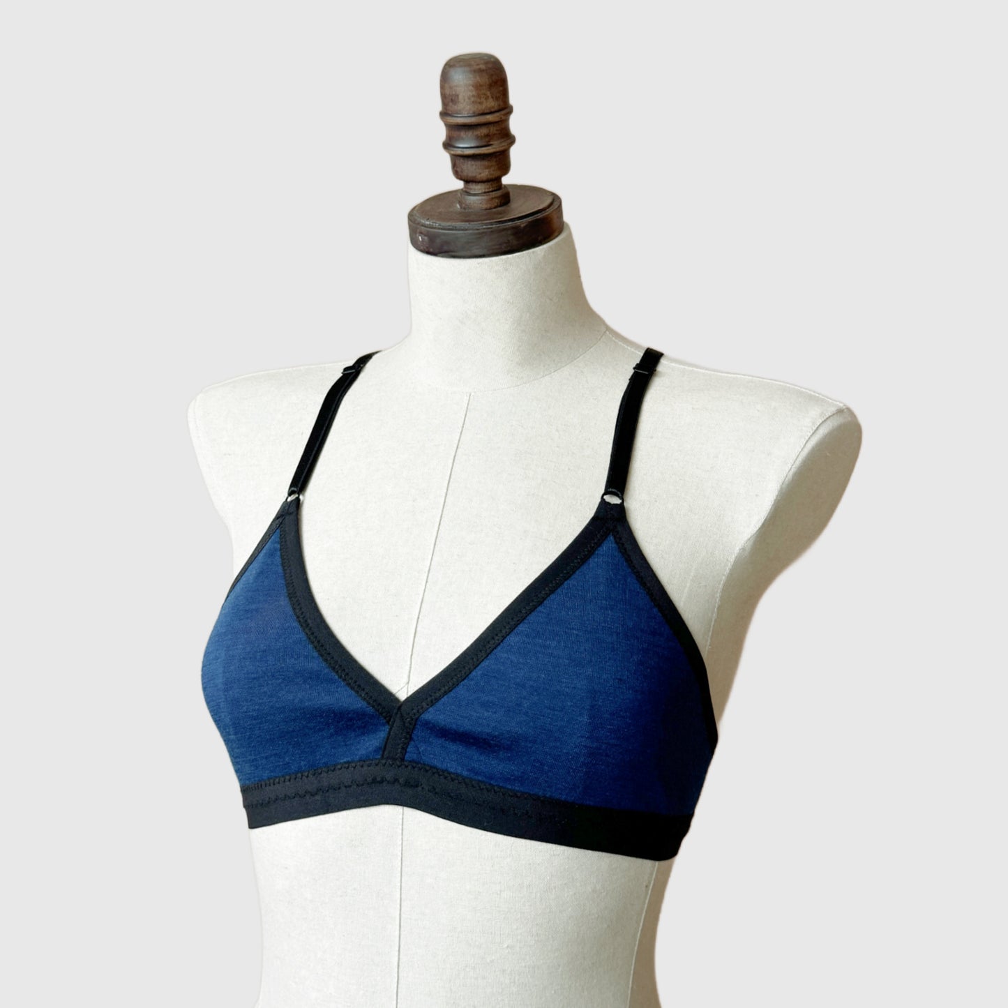 Merino wool triangle bra | Wool lingerie and underwear