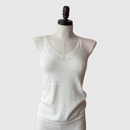 Merino Wool Silk V-neck Top | 4 Colors | Women’s knitwear