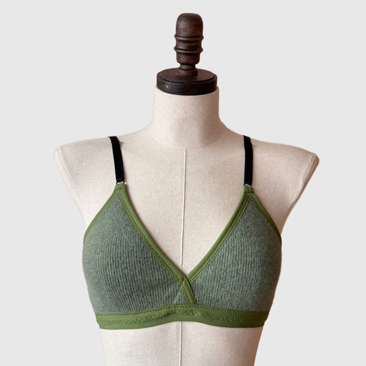 Wool triangle bra | Ready to ship merino wool lingerie