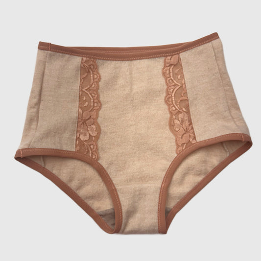 High waist Merino Wool women's brief Small/Medium| Ready-To-Ship
