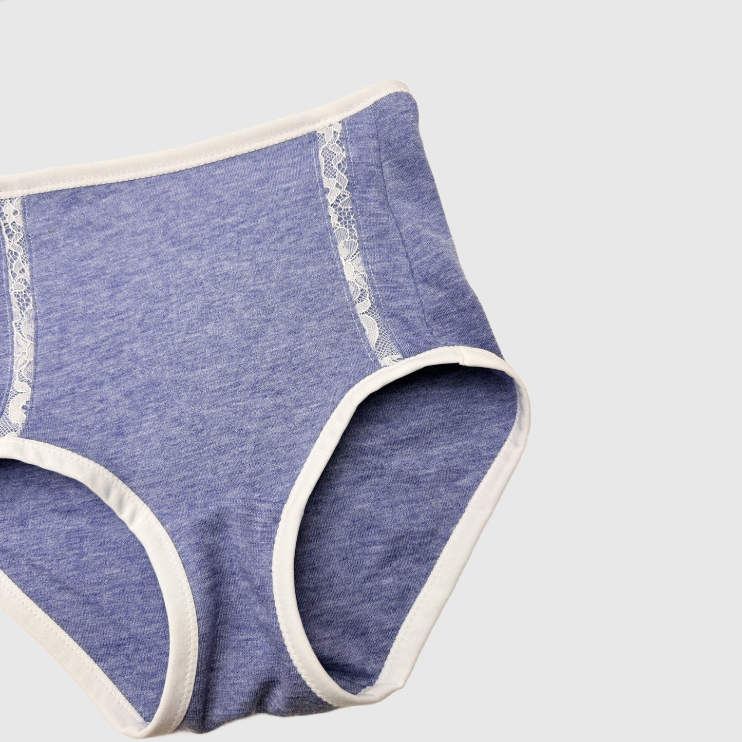 Blue Merino Wool French brief | Ready-To-Ship