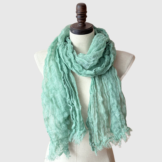 Linen Summer Scarf | Limited Edition | Linen scarves and shawls by Econica