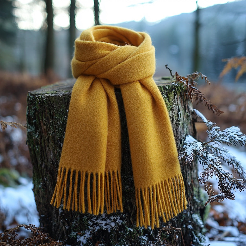 Long lambswool winter scarf | 18 colors