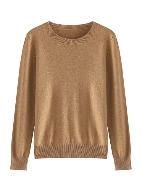 Fine cashmere crewneck top | 18 Colors | Cashmere women's sweater