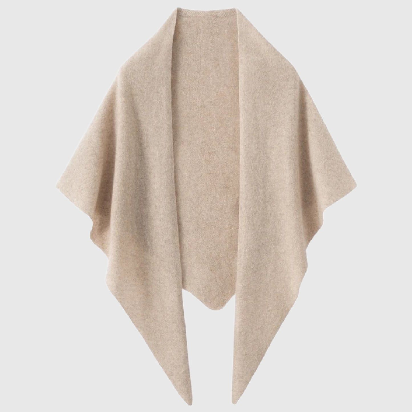 Triangle Cashmere Shawl | Long cashmere neck wrap | 4 Colors