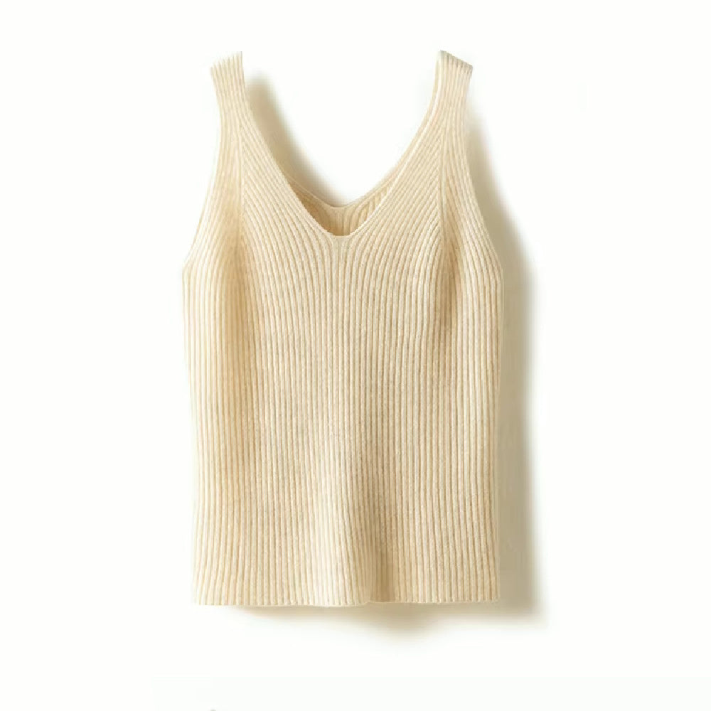 Cashmere knit tank top | Women’s knitwear