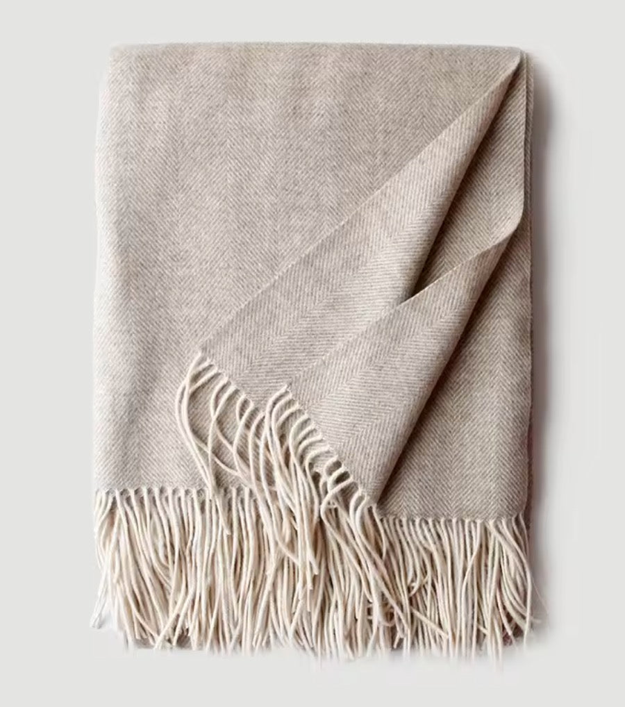 Merino wool blanket throw | 14 Colors