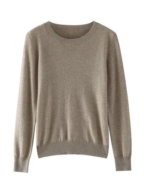 Fine cashmere crewneck top | 18 Colors | Cashmere women's sweater