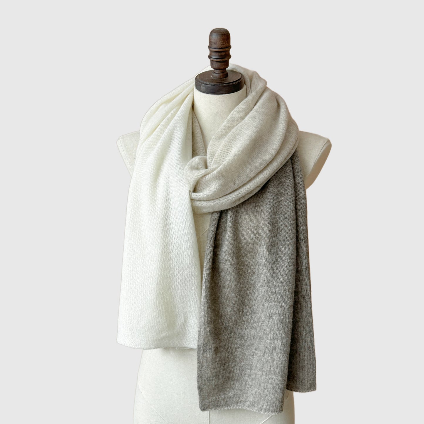 Extra Large Natural Cashmere Shawl Scarf