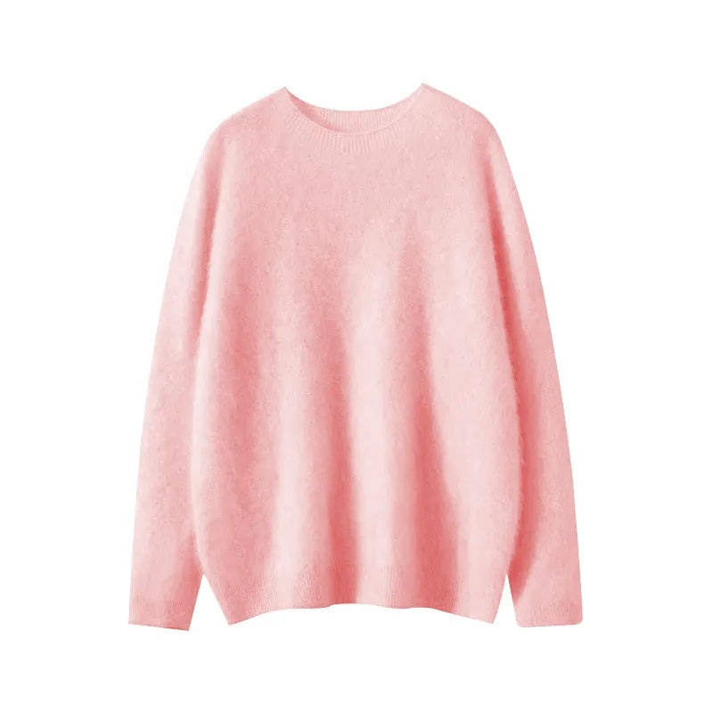 Brushed cashmere pullover top | 10 Colors
