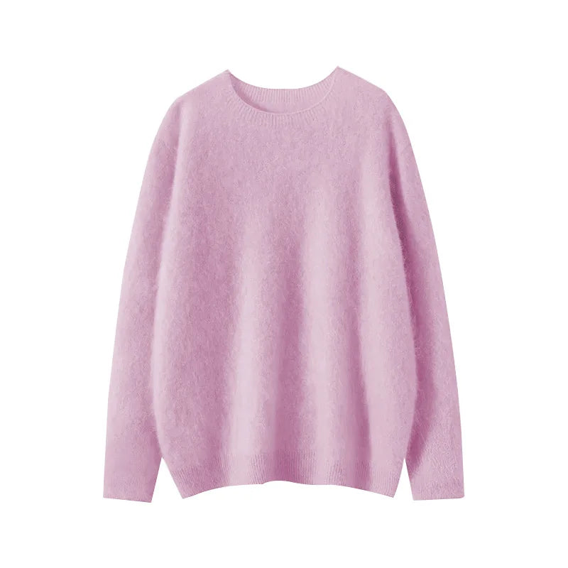 Brushed cashmere pullover top | 10 Colors