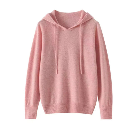 Cashmere knit hooded top | 14 Colors