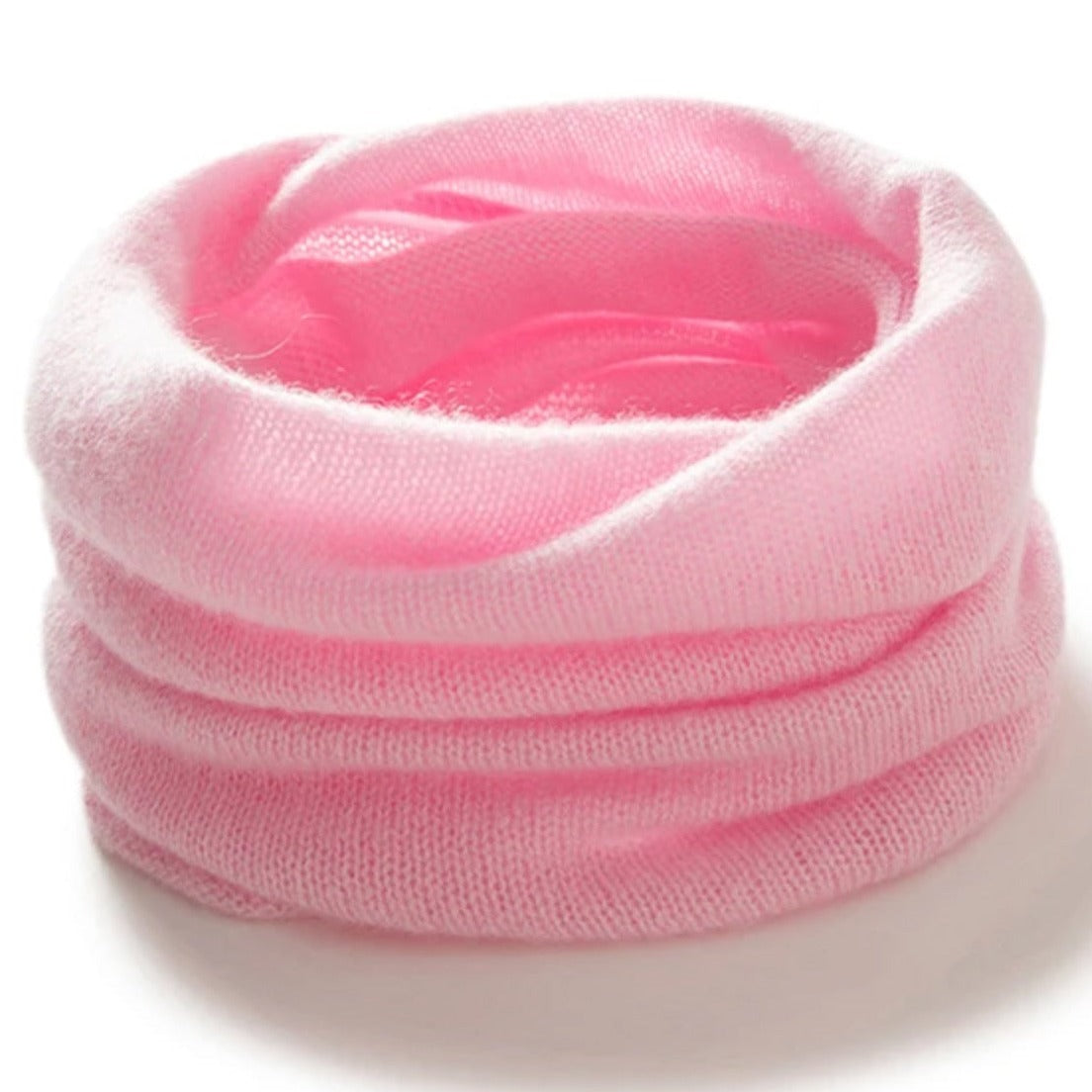 Pink Natural 100% cashmere neck warmer, shop Canada cashmere clothes, scarves, shawls