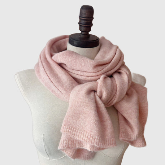 Pink Cashmere scarf | Cashmere scarves and wraps by Econica