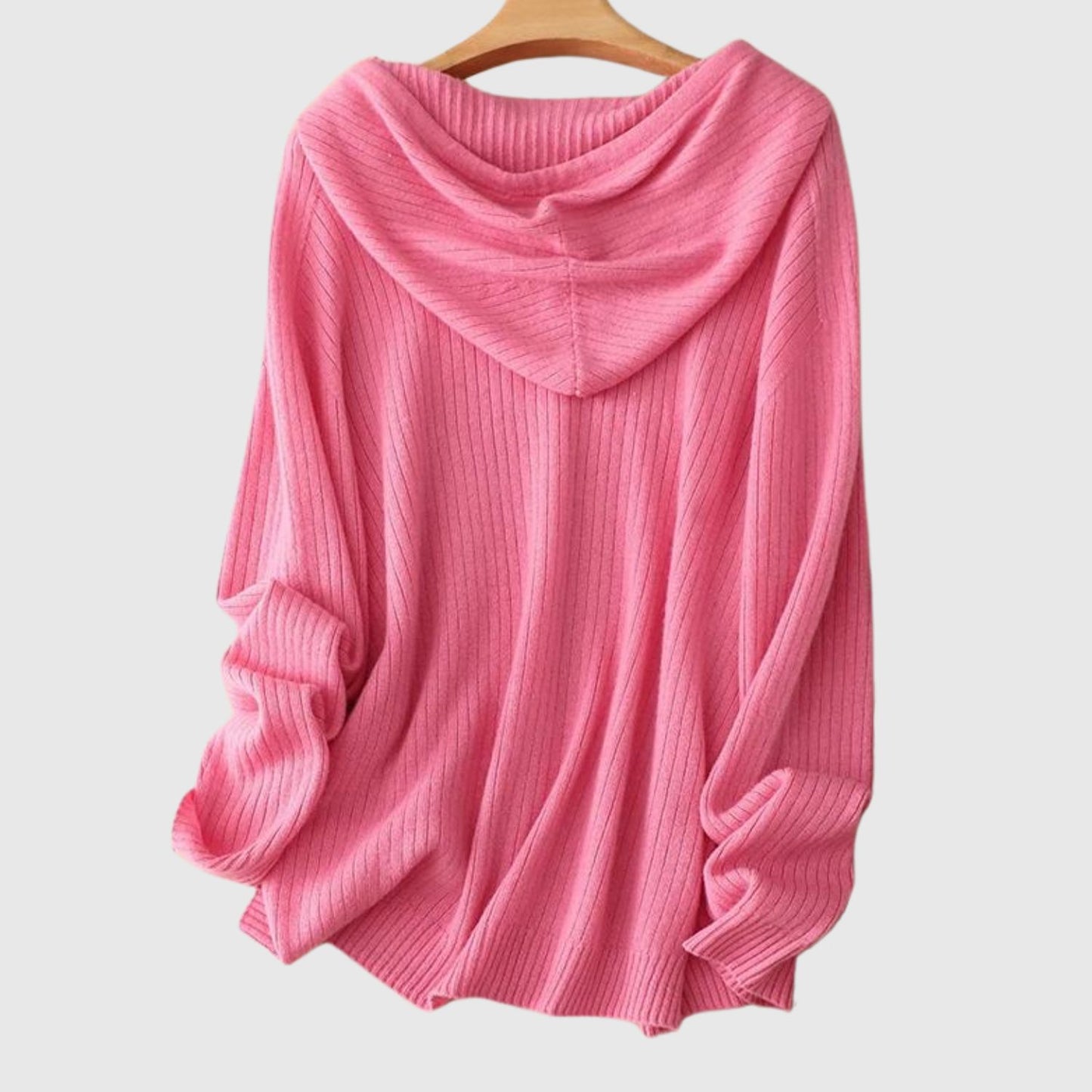 pink merino wool sweater top
