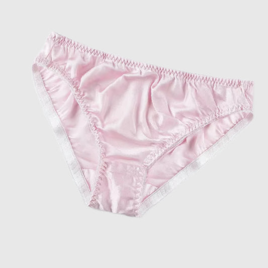 Light Pink Silk Bikini Brief M/L | Clearance