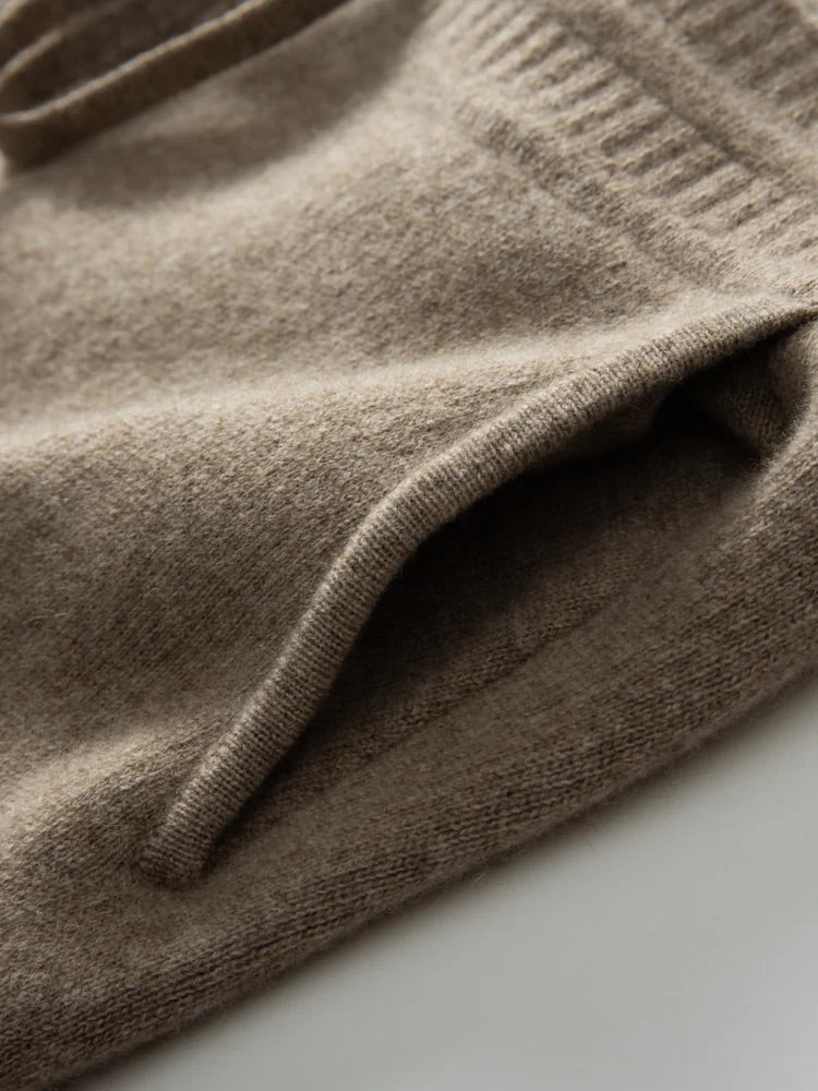 Drawstring Merino Wool Pants with Pockets | 6 Colors | Women’s knitwear