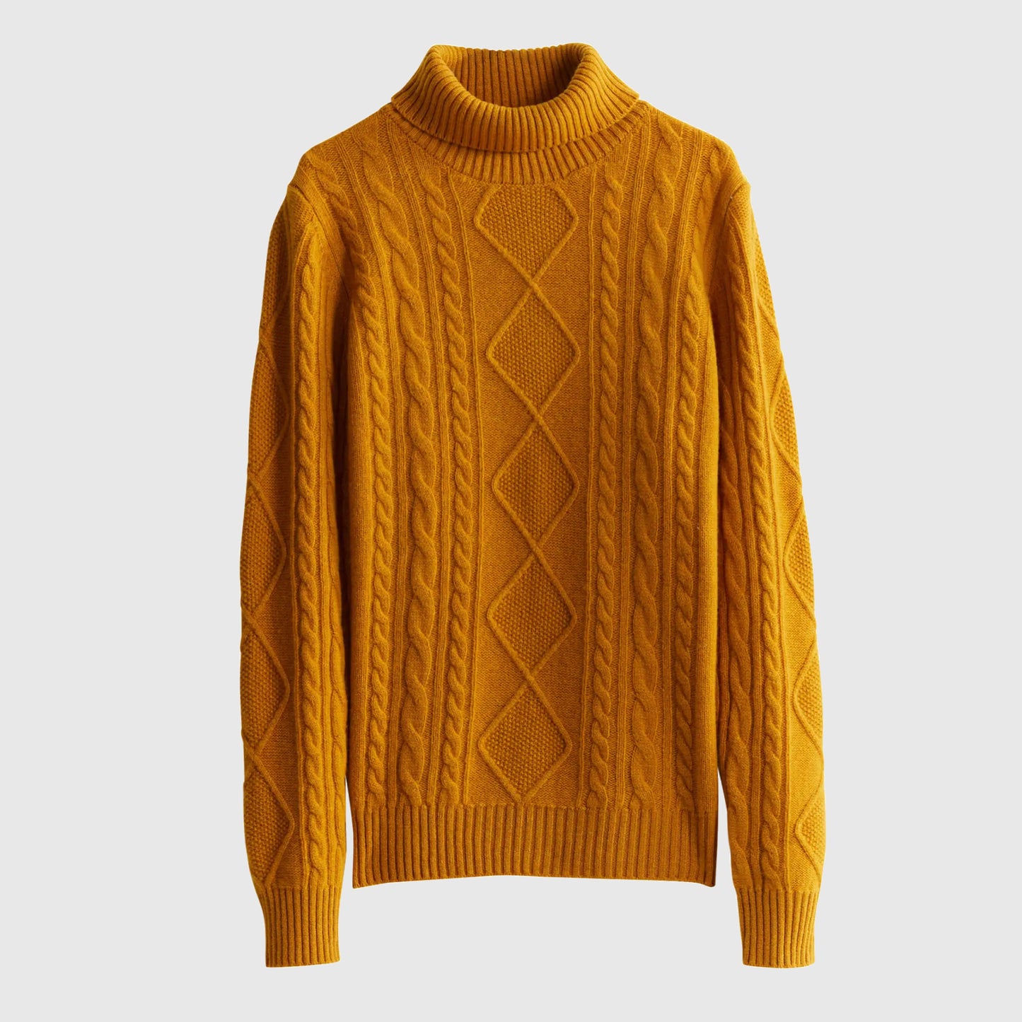 pumkin merino wool cable knit sweater