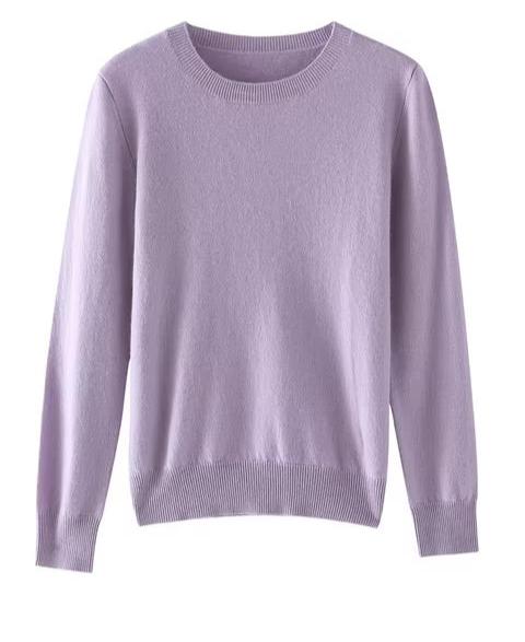 Fine cashmere crewneck top | 18 Colors | Cashmere women's sweater