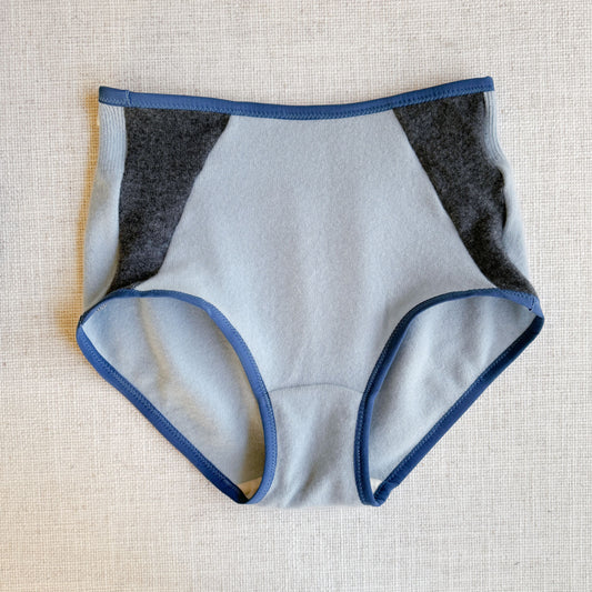 full coveraGE 100% cashmere hipster underwear brief. Made in Canada.