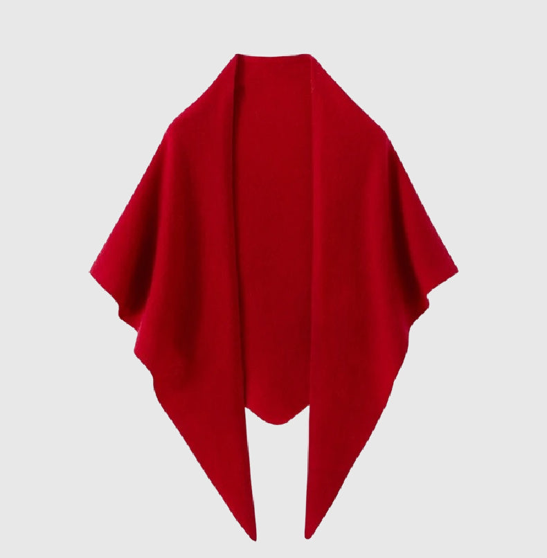 Triangle Cashmere Shawl | Long cashmere neck wrap | 4 Colors