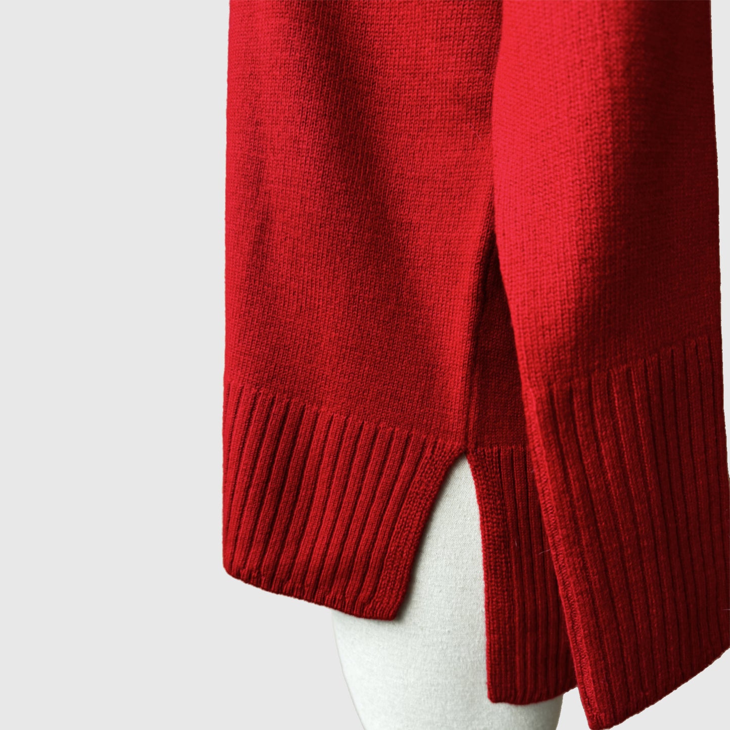 Winter wool cowl neck sweater top Red or Black | Merino wool women's knitwear