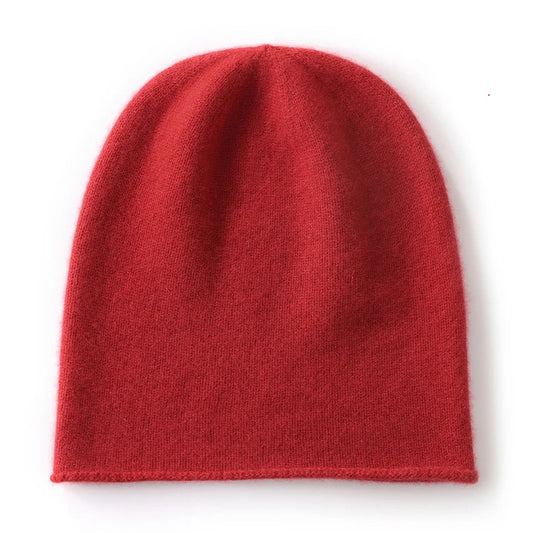 Light Cashmere beanie with rolled hem | 8 Colors