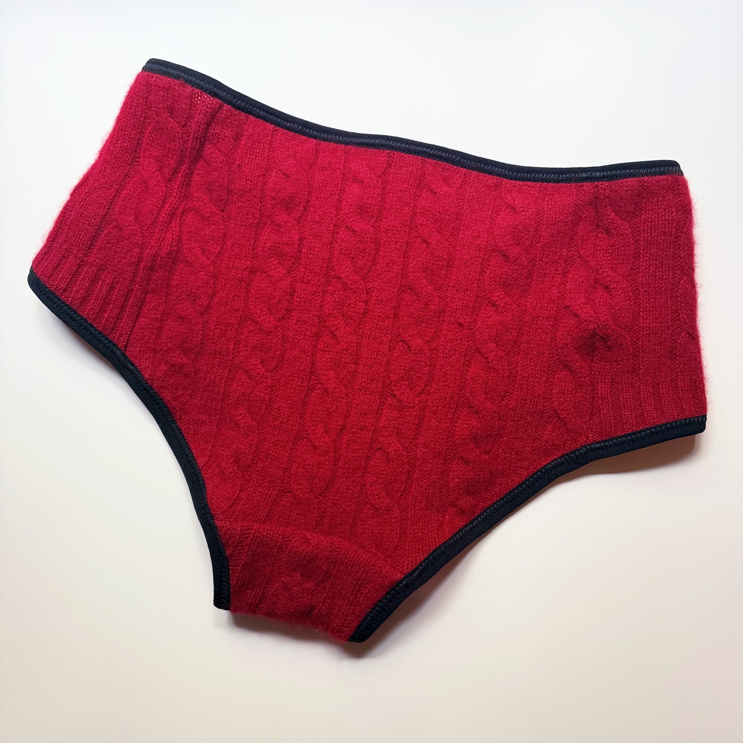 Red Warm Cashmere underwear brief Extra Large | Ready to ship