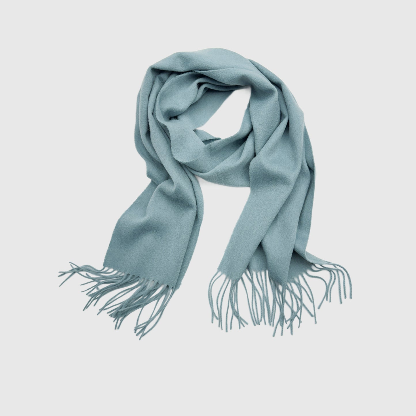 Long lambswool scarf with tassels | Winder wool scarves