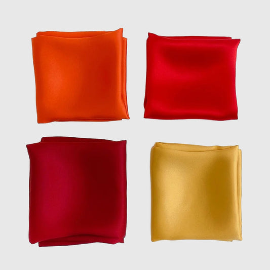 100% Mulberry Silk Neck Scarf | 12 Colors | Silk Summer Necktie