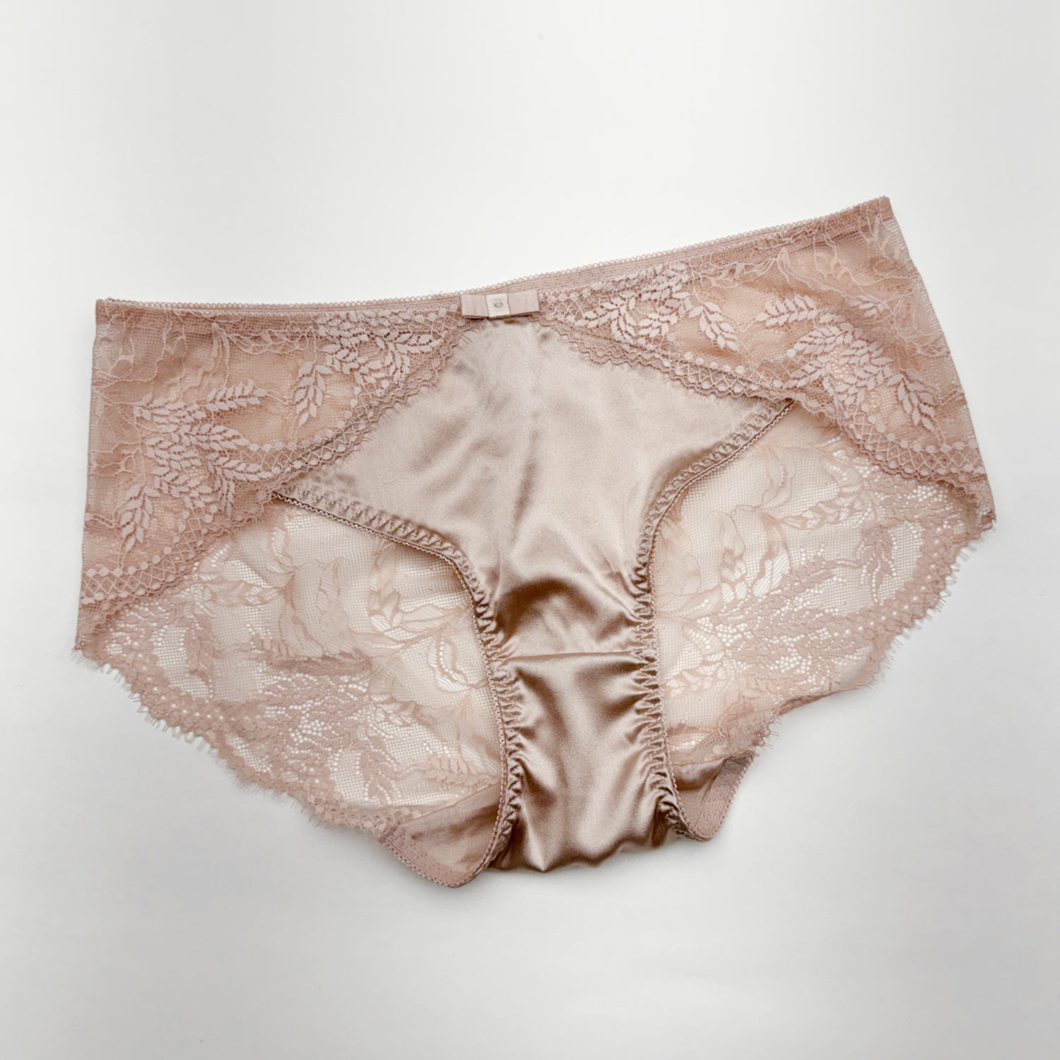 wedding bridal silk lingerie, blush
 silk panties