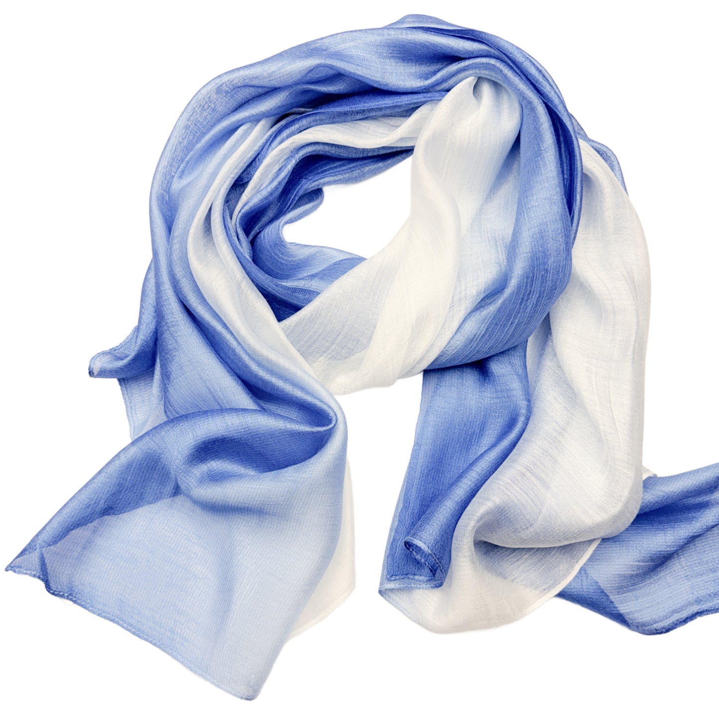 Enceladus Scarf Silk Wool | Gradient Ombré Scarf