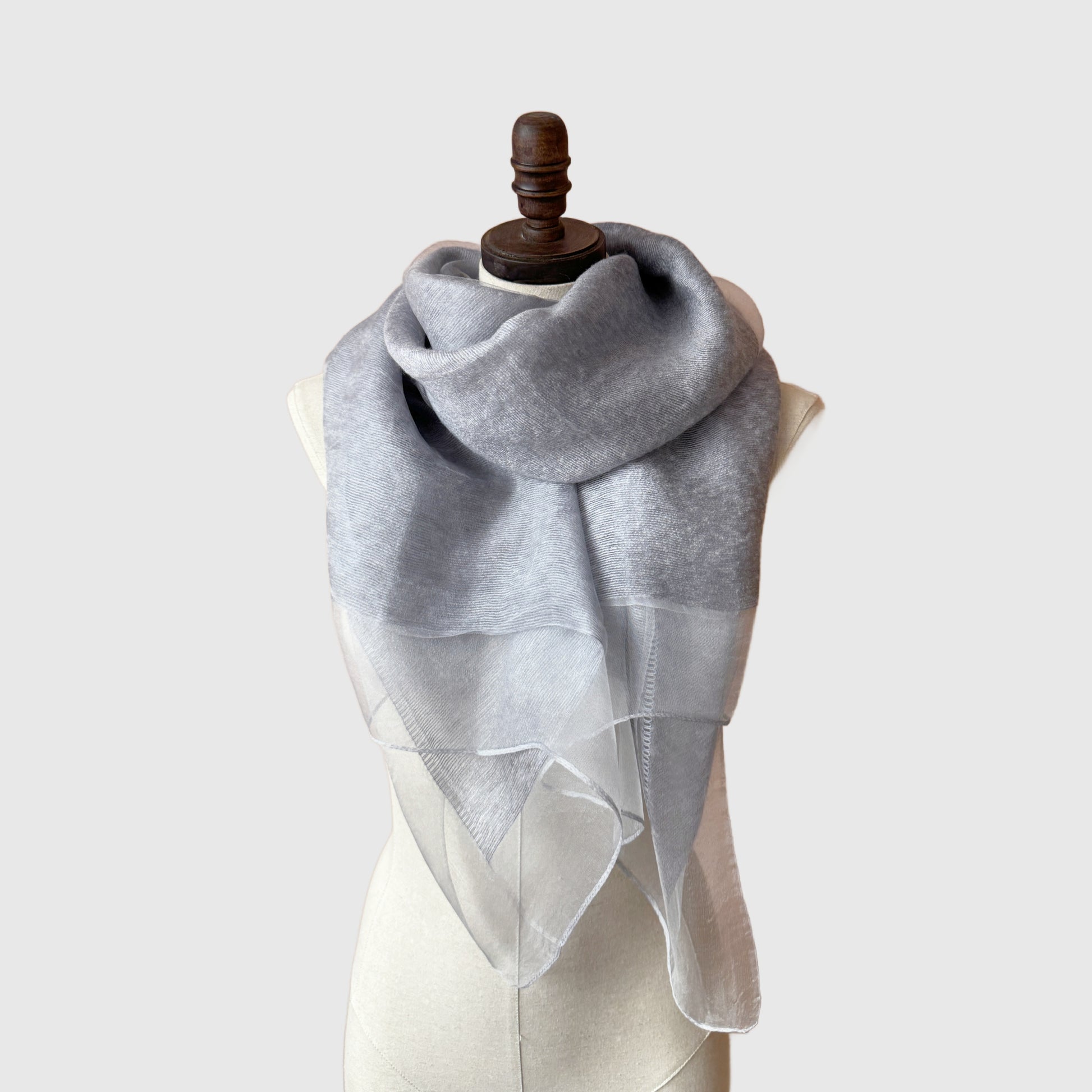 large silk wool scarf 