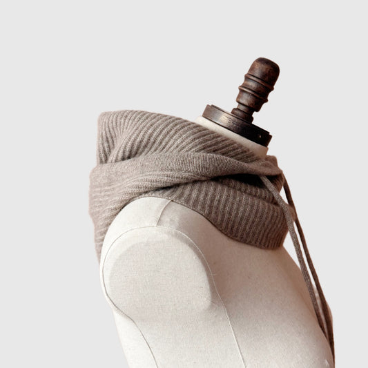 Cashmere Hooded Neck warmer scarf | Cashmere hats and neck warmers by Econica