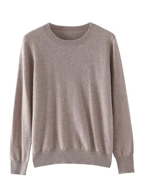 Fine cashmere crewneck top | 18 Colors | Cashmere women's sweater