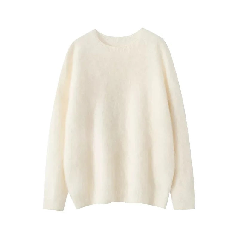 Brushed cashmere pullover top | 10 Colors